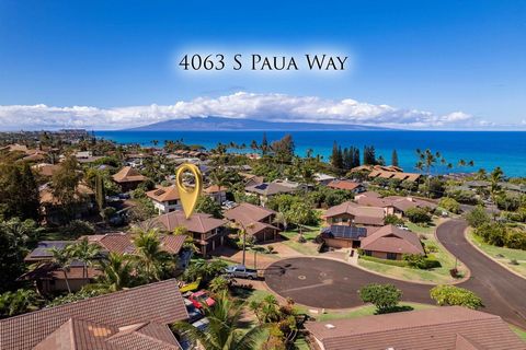Steps from the beach and surf in Kahana! 4063 South Paua Way is a beautifully remodeled 4 bed/3 bath, 2-story home located in the gated community of Kapalani Estates. The panoramic ocean views are stunning from the lanai, living/dining rooms, and kit...