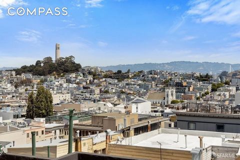 One-of-a-kind view penthouse condominium in exclusive Nob Hill! This uniquely fabulous home features stunning outlooks through oversized windows of the downtown skyline, iconic Coit Tower, the Bay Bridge, the waters of the Bay, and city views to the ...