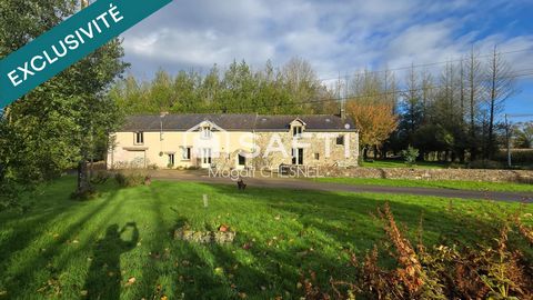 EXCLUSIVITE Longère d'environ 157 m² sur un terrain d'environ 12481 m² à GUIPEL