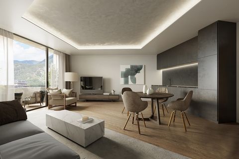 Dit prachtige nieuw gebouwde appartement, in aanbouw, is gelegen naast de belangrijkste commerciële straat van La Massana, in een familiewoonwijk in de buurt van het gemeenschappelijke zwembad en de tennisbanen, zeer rustig en perfect verbonden. Het ...