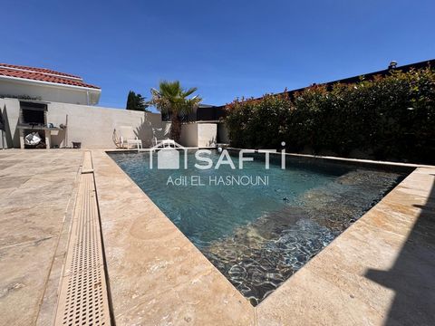 Maison contemporaine avec piscine – 142 m² habitables – 5 chambres – Terrain de 442 m²