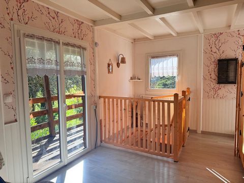 Chalet de 85m2, 2 chambres sur terrain de 2044 m2.