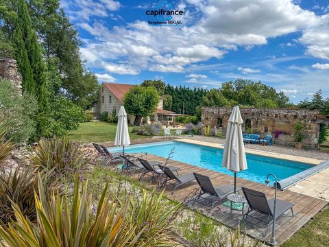 Propriete à vendre 10 pièces FONGRAVE (47) maison de 300m2 sur terrain de 1,43ha