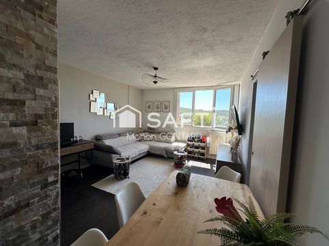 Appartement T4 traversant – 3 balcons, vue dégagée, exposé sud – La Valette-du-Var