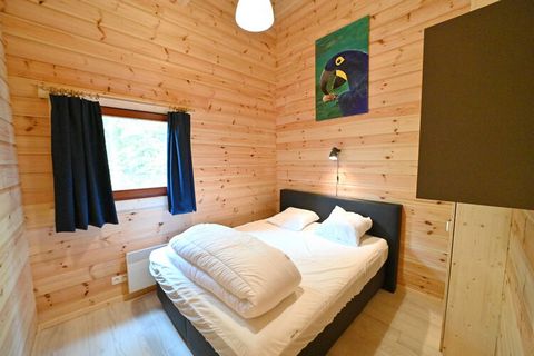 This recently built, modern log cabin is set on the edge of the green Oignies holiday resort. The accommodation features a modern and complete interior. The kitchen is equipped with oven, microwave and dishwasher. In the living room, you'll find a pl...