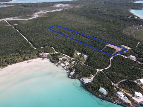 Gorgeous 9+ acre parcel open residentially zoned and located on the Caribbean side of Eleuthera, in Ten Bay, just before Savannah Sound. Offering approx. 200 feet of road frontage on the main road access. Electricity is at the property. Nice elevatio...