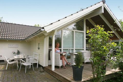 Approx. 200 metres from the beautiful North Zealand beach edge you will find this holiday cottage on a plot with landscaped garden. The house was built in charming style and has a terrace where the sun can be enjoyed throughout the day. The decor is ...