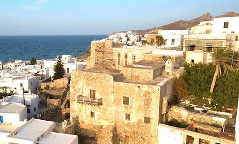 Introducing a rare opportunity to own a piece of history in the heart of Naxos's Old Town. This magnificent mansion, steeped in centuries of heritage, offers a chance to craft your very own slice of Venetian-inspired luxury. The Old Town of Naxos, ne...