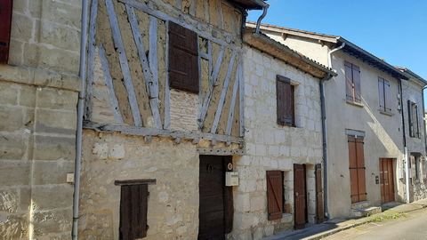 Located in a popular village within a short walk of the centre, where you can find a restaurant, cafe, bar, boulangerie, butchers, pharmacy and general store. The town of Eymet is just 7 kms and Bergerac 30 minutes by car. The house fronts onto a qui...
