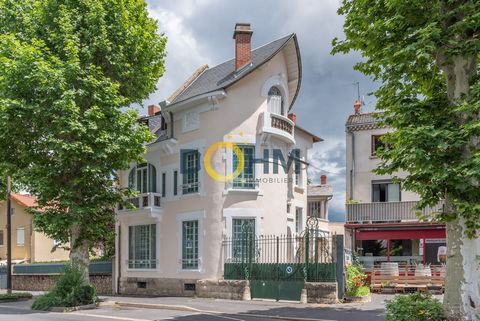 Center Brioude charming mansion of 233 m2 large volume with courtyard and terrace On the ground floor a spacious entrance hall, a fully equipped kitchen with direct access to the interior courtyard, A large living room of 40 m2 very bright, plus 2 la...