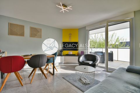 Exklusiv bei Legacy Alsace entdecken Sie diese 3P-Wohnung von 65 m2 mit herrlicher Terrasse in Drusenheim in einer ruhigen und modernen Residenz von 2019. Das Anwesen besteht aus einem Wohnzimmer mit offener und ausgestatteter Küche, die alle Zugang ...