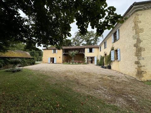 Unique country home in idyllic setting. Set around a traditional courtyard the property is lnked to the gite by a massive covered terrace, ideal for summer dining. The pool area is discreetly set beyond the gite. This property features a blend of sin...