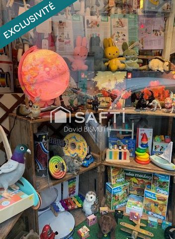 CESSION DE FONDS DE COMMERCE MAGASIN DE JOUETS 25 M2 PARIS 19 EME BUTTE CHAUMONT LOYER 950€ HT