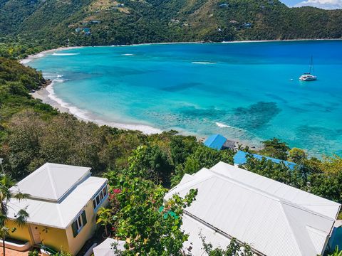 Folie a Deux is a very special home that combines a breathtaking location with chic Caribbean living.-- Located just above one of Tortola---s most beautiful beaches this villa could not be more tranquil or enticing.-- With uninterrupted views of Brew...