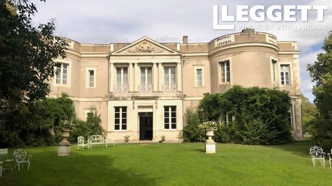 A24634JLV31 - 19th century château with 800 m2 of living space, 15 rooms, enclosed grounds with trees over a hundred years old. The residence features a 200m2 reception room with rounded boudoir. 3 superb fireplaces to warm this room full of authenti...