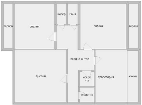 ACHETEZ POUR EUR 699 par mois ! Afin de ne pas manquer cet établissement, appelez maintenant et indiquez ce code : 16208. 'BEST SELLERS' vous propose un appartement de deux chambres dans le quartier de 'Sveta Troitsa'. DISTRIBUTION : Hall d’entrée, s...