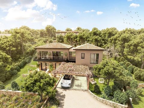 Peninsula of Giens Hyères, Sale in Future State of Completion, villa in a private and secure domain. Les Jardins d’Adonis invite you to acquire this exceptional new villa, located in the heart of the peaceful and sought-after La Madrague district. Th...