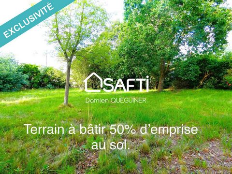 Terrain constructible de 709m² proche plages du Lac