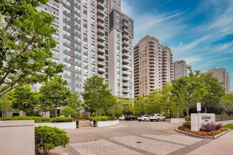 Rare Find! Excellent Location! The Boulevard Condo In The Heart Of North York. Spacious 2 Split Bedrooms With Combined Family Rm, 1,160sf(Interior)+52sf (Balcony). North East Corner Unit Surrounded By Windows And Stunning Views. Laminate Floors Throu...