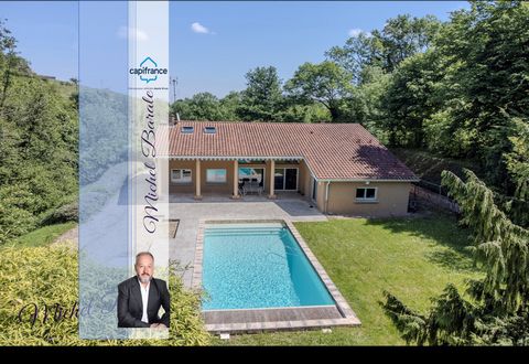 Maison d'exception de 223m2 habitable à Vaugneray, 5 chambres, piscine terrain de 3500m2