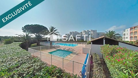 Studio cabine avec terrasse : Résidence Accès direct Plage et piscine