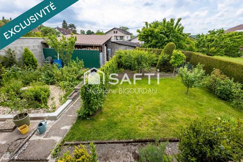 Maison mitoyenne 115m²+annexes, jardin, garage, Geneuille