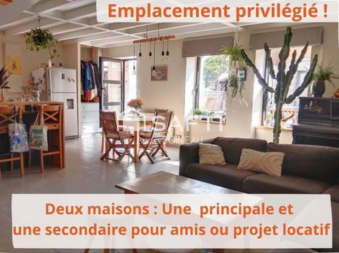 maison 6 pièces 117 m2 et maison d'amis 46 m2 au calme, centre ville La Turballe