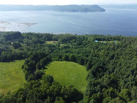 A unique opportunity to acquire 255 acres of land with high potential that overlooks the magnificent panorama of the Saguenay Branch. Maintained with great care for over 35 years. Whether you are an organic producer, a nature lover or an eco-responsi...