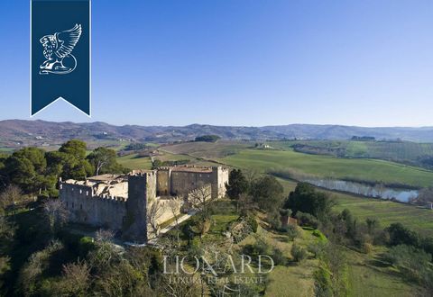 A few kilometers from Perugia, in Umbria, there is this marvelous castle on a hill for sale. This prestigious property with a centuries-old history overlooks the proximity and is surrounded by roughly 200 hectares of agricultural grounds with luxuria...