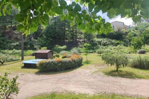 This spacious holiday home offers an unobstructed view of the Cévennes with a large plot of land for relaxing and enjoying the private swimming pool. There is a balcony, terrace, and veranda where you can enjoy meals and grills. This place is perfect...