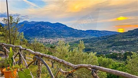 Panoramic views. Rustic finca with a lot of charm on a plot of 6,400m2 approx. with panoramic views of Fornalutx. This wonderful finca consists of a spacious living room of 45m2 with fireplace and access to a terrace with panoramic views of the Tramu...
