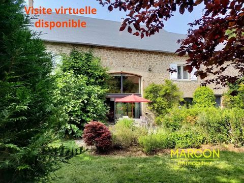 MARCON IMMOBILIER - CREUSE EN LIMOUSIN - REF 88150 - LA SOUTERRAINE SECTOR - Marcon Immobilier offers you this beautiful barn rehabilitated into a dwelling house, located in a quiet environment, not overlooked, just 10 minutes by car from La Souterra...