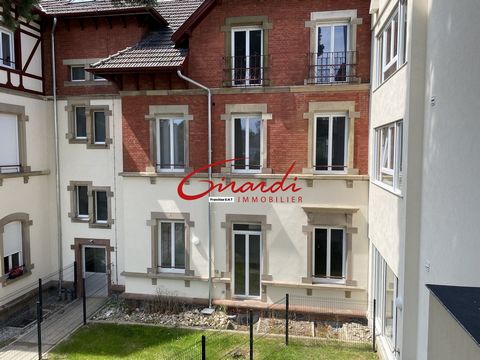 PFASTATT, RÉSIDENCE LE SÉQUOIA, APPARTEMENT F3 de 84 m2 en REZ DE JARDIN ,2 CHAMBRES, CAVE UNIQUEMENT CHEZ GIRARDI IMMOBILIER LIVRABLE IMMÉDIATEMENT !!! Appartement REHABILITE A NEUF Entrée, Cuisine ouverte avec le Séjour de 49 m2 avec balcons, 2 cha...