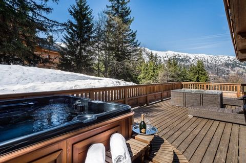 Located in the heart of the Méribel resort, this exceptional 395.64m² Loi Carrez chalet offers a prestigious setting in the famous Trois Vallées ski area. Just 200m from the slopes, this luxurious residence, completely renovated in 2015, offers top-o...