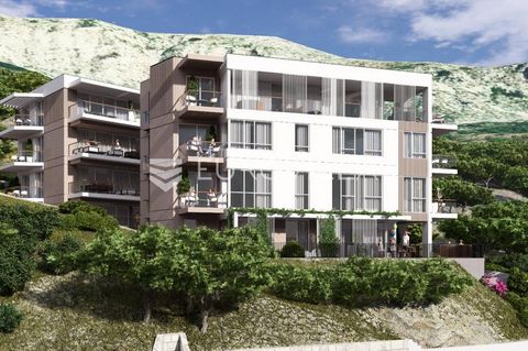 Tučepi, new building, beautiful two-bedroom apartment with a net area of 72.85 m2, in building B2, located on the first floor of a residential building with an elevator. Orientation north-south-west-. It consists of an entrance hall, two bedrooms, on...