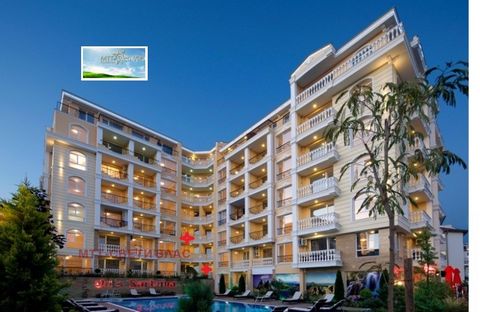 One-bedroom apartment for sale in a year-round working complex in Sveti Vlas One-bedroom apartment in Villa Srdinia complex is located near the center of Sveti Vlas, 200 m from the bus stop and only 5 minutes walk from the beach (160 m) and a 10-minu...