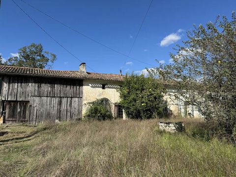 Summary Stone farmhouse with attached barn for renovation. This pretty stone house is situated in a quiet location at Cercoux on the Charente Maritime/Gironde border and not far from Coutras/Libourne or Montguyon. The house needs updating and renovat...