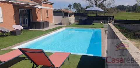 Maison plain-pied de 110m² avec piscine au calme