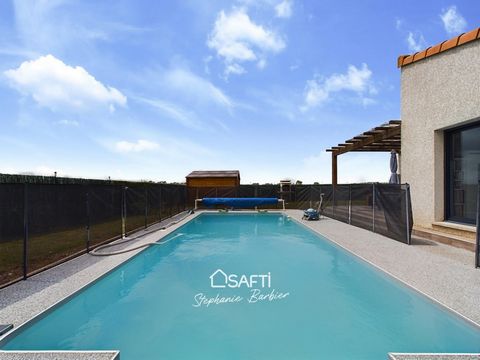 Maison construite en 2017 avec piscine. Cadre champêtre à proximité des écoles !