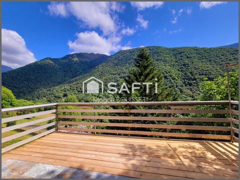 Au cœur de Melles, maison T3 de 60m² dont deux chambres, une terrasse et cave aménageable, un jardin.