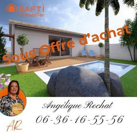 SOUS OFFRE D ACHAT villa plain pied 2 chambres 72m2 avec garage et jardin paysager sur parcelle de 270m2 Portiragnes