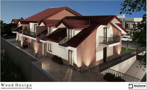 Nichelino - Via Boccaccio New construction of a terraced villa with a free head on three sides consisting of: -Ground floor: living room with lounge, kitchen, two bedrooms, bathroom and garden on three sides. - First floor attic: two bedrooms and bat...