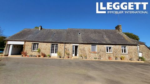 A24918RL53 - Roomy detached three bed stone longère situated at the end of a no-through lane with generous outbuildings and the potential to extend into the attic. The current living space is all on the ground floor. Superb space in a peaceful rural ...