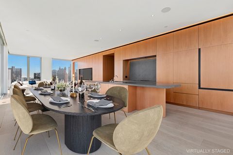 INCREDIBLE ONE OF A KIND FULL SERVICE DOWNTOWN CONDOMINIUM RESIDENCE DEVELOPED BY IAN SCHRAGER and designed by Pritzker Price award-winning architects Herzog & de Meuron, offers the only three bedroom columnless space available in the luxurious bouti...