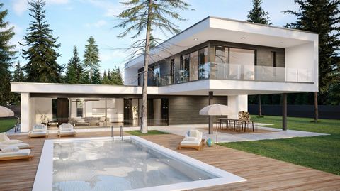 Designvilla in grünem Gebäude mit Seeblick Moniga del Garda In Moniga del Garda, in einem exklusiven Wohnumfeld, das nur aus Villen besteht, bieten wir eine prestigeträchtige Designvilla mit bezauberndem Seeblick an, nur 1,5 km von den Stränden entfe...