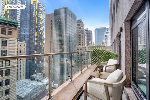 Gorgeous 891 SF 1-Bedroom, 1-Bathroom Residence at 40 Broad Street. Perched on the 24th floor, this stunning residence features a private terrace that spans the length of the unit, offering a unique outdoor oasis and creating the ultimate downtown li...