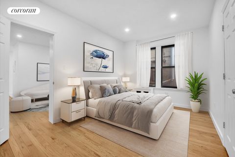 Newly renovated CONDO SPONSOR UNIT on the parlor floor of lovely pre-war building, with sprawling kitchen and spacious layout.The G line is very quiet as it is in the rear of the building, conveniently situated just one flight up from ground level. L...