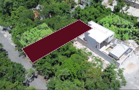 ELPC212 Jackeline Camacho Terrain détaché disponible à Residencial Los Almendros, Playa del Carmen. Vente de terrains résidentiels situés à Los Almendros résidentiels, de belles rues pavées et des services souterrains au pied du terrain prêts à embau...