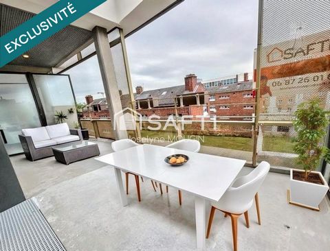 Au centre d'Amiens, proche du Beffroi, appartement 3 chambres, balcon, 2 places de parking.