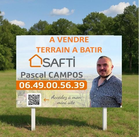 terrain constructible de 1313m² dans un environnement calme